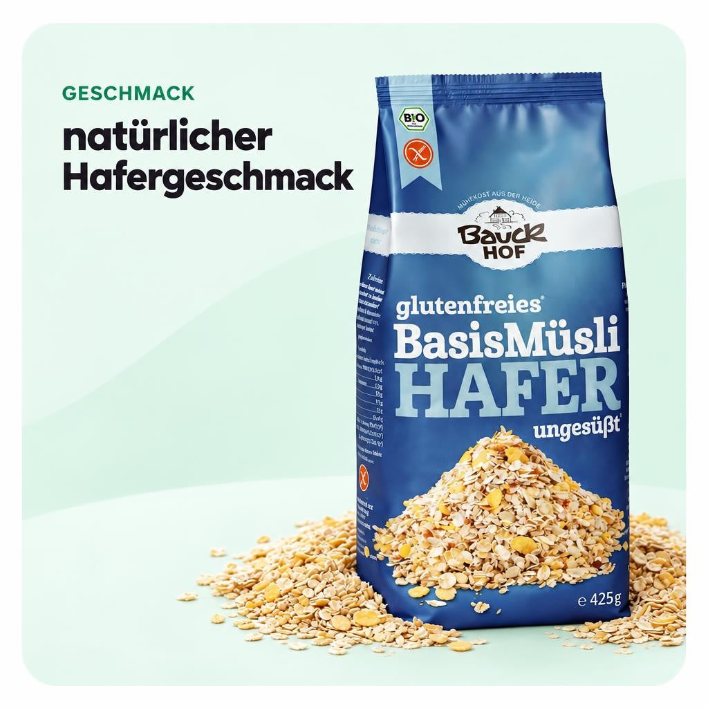 Bauckhof Bio Hafermüsli Basis glutenfrei – Bild 4
