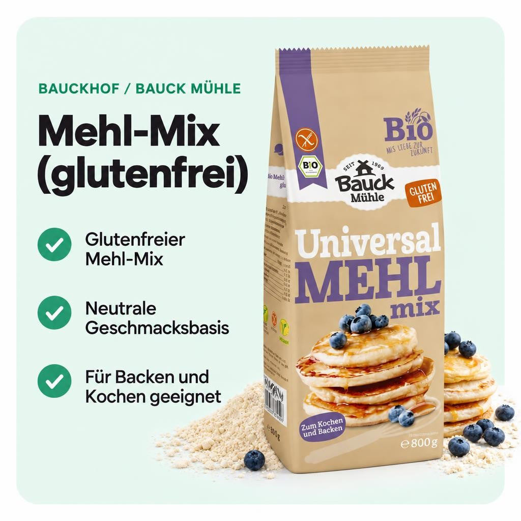 Bauckhof Bio Universal Mehl-Mix glutenfrei - 800g – Bild 2