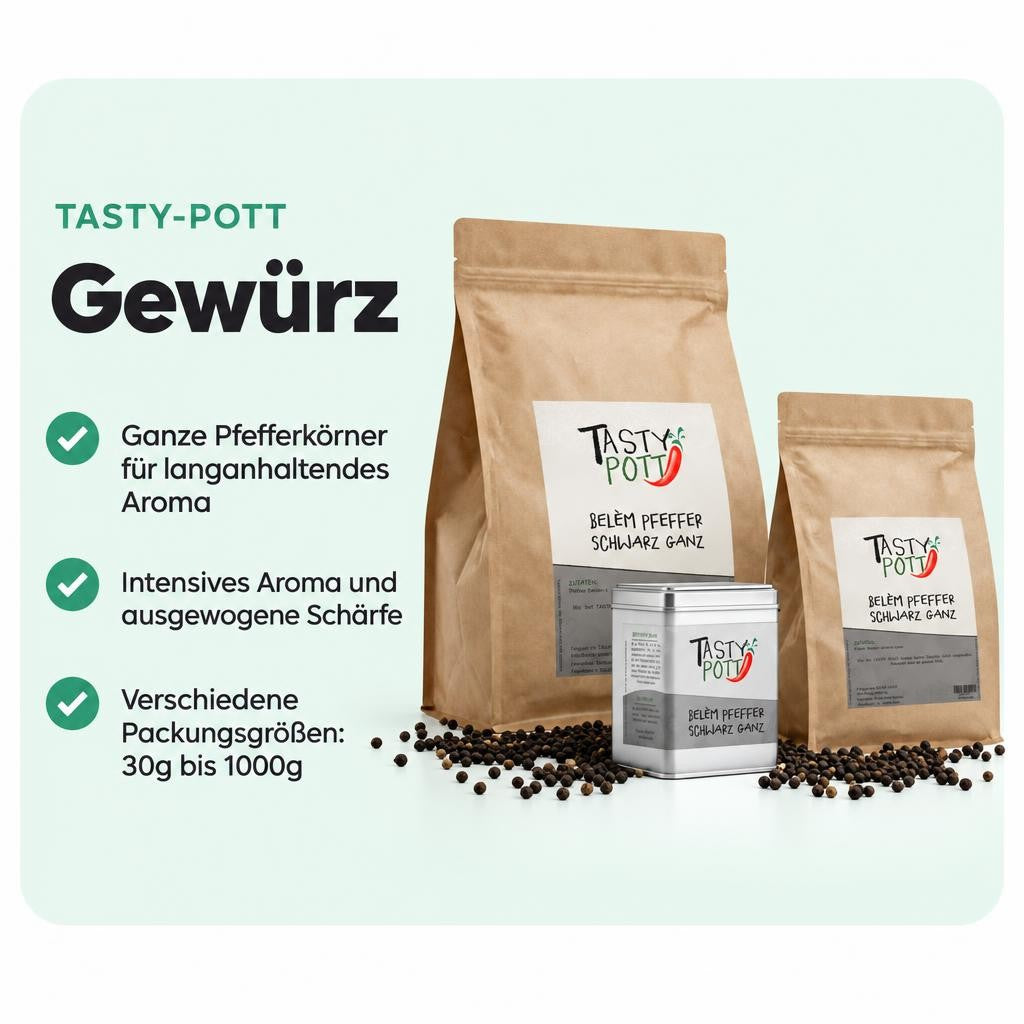 Tasty Pott Belem Pfeffer schwarz ganz - im Beutel – Bild 2
