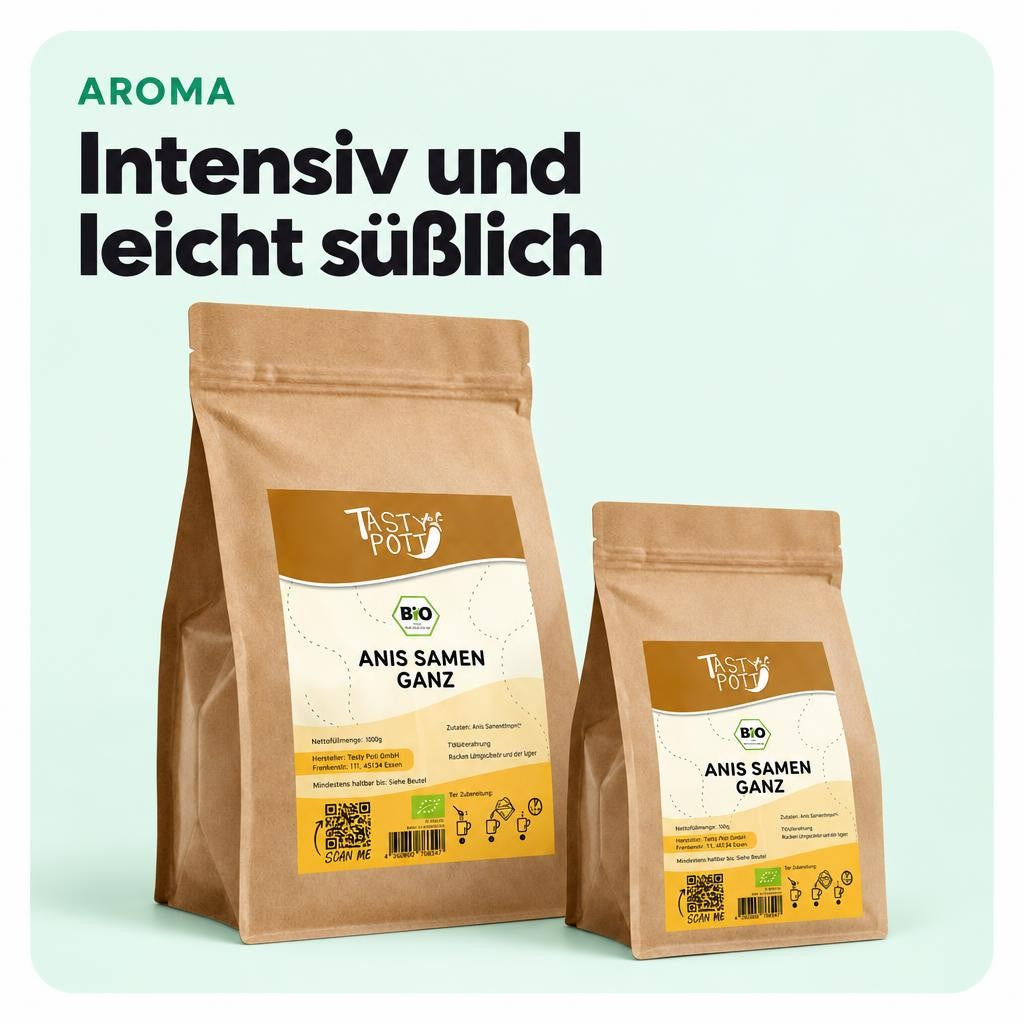 Tasty Pott Bio Anis Samen ganz - im Beutel – Bild 4