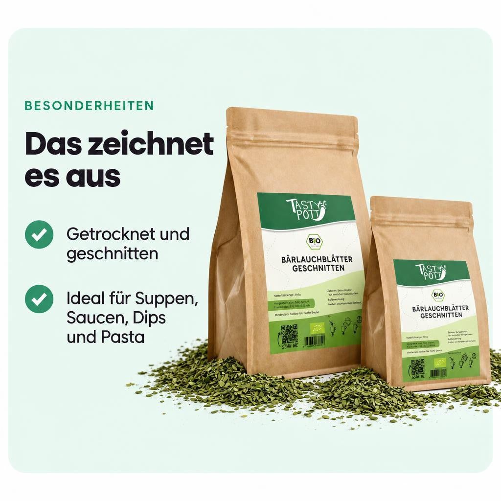 Tasty Pott Bio Bärlauch getrocknet & geschnitten - im Beutel – Bild 5