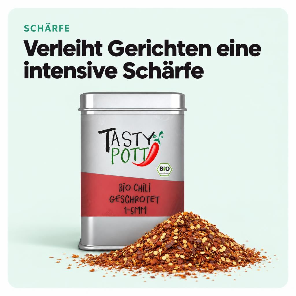 Tasty Pott Bio Chili geschrotet - mit Saat - 60g – Bild 4