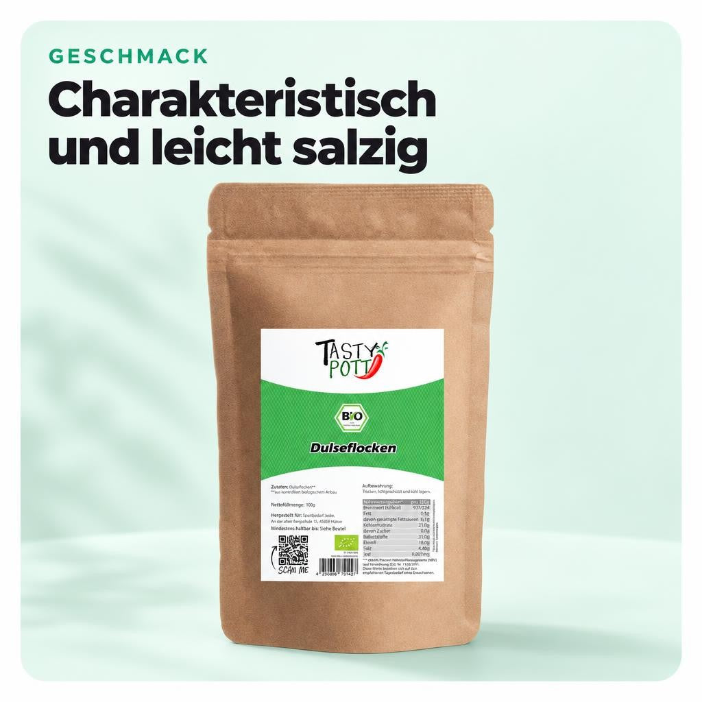 Tasty Pott Bio Dulse Flocken - im Beutel – Bild 4