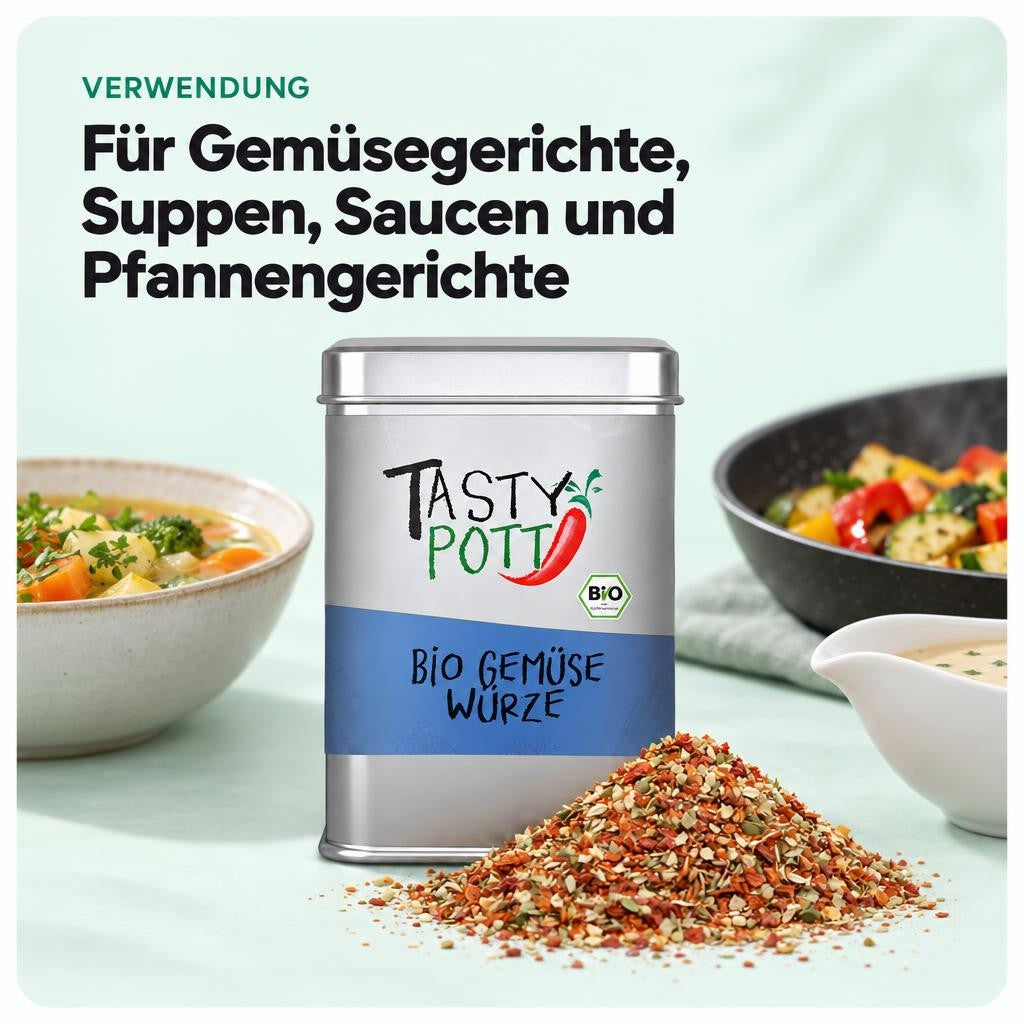 Für Gemüsegerichte, Suppen, Saucen und Pfannengerichte