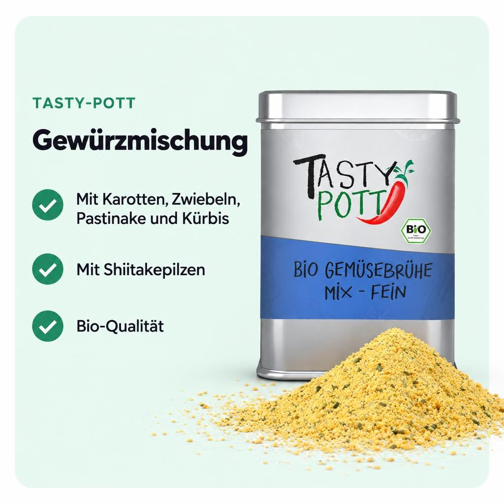 Tasty Pott Bio Gemüsebrühe - 80g Dose – Bild 2