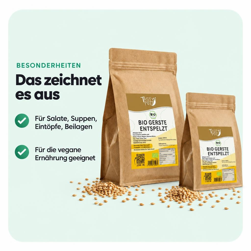 Tasty Pott Bio Gerste entspelzt - im Beutel – Bild 5