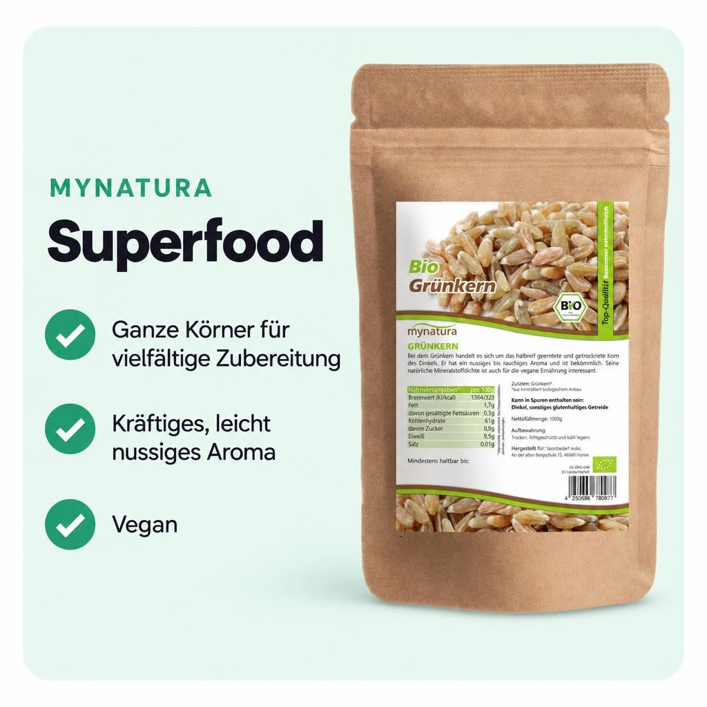 Ganze Körner mit kräftigem, leicht nussigem Aroma für vielseitige Gerichte.