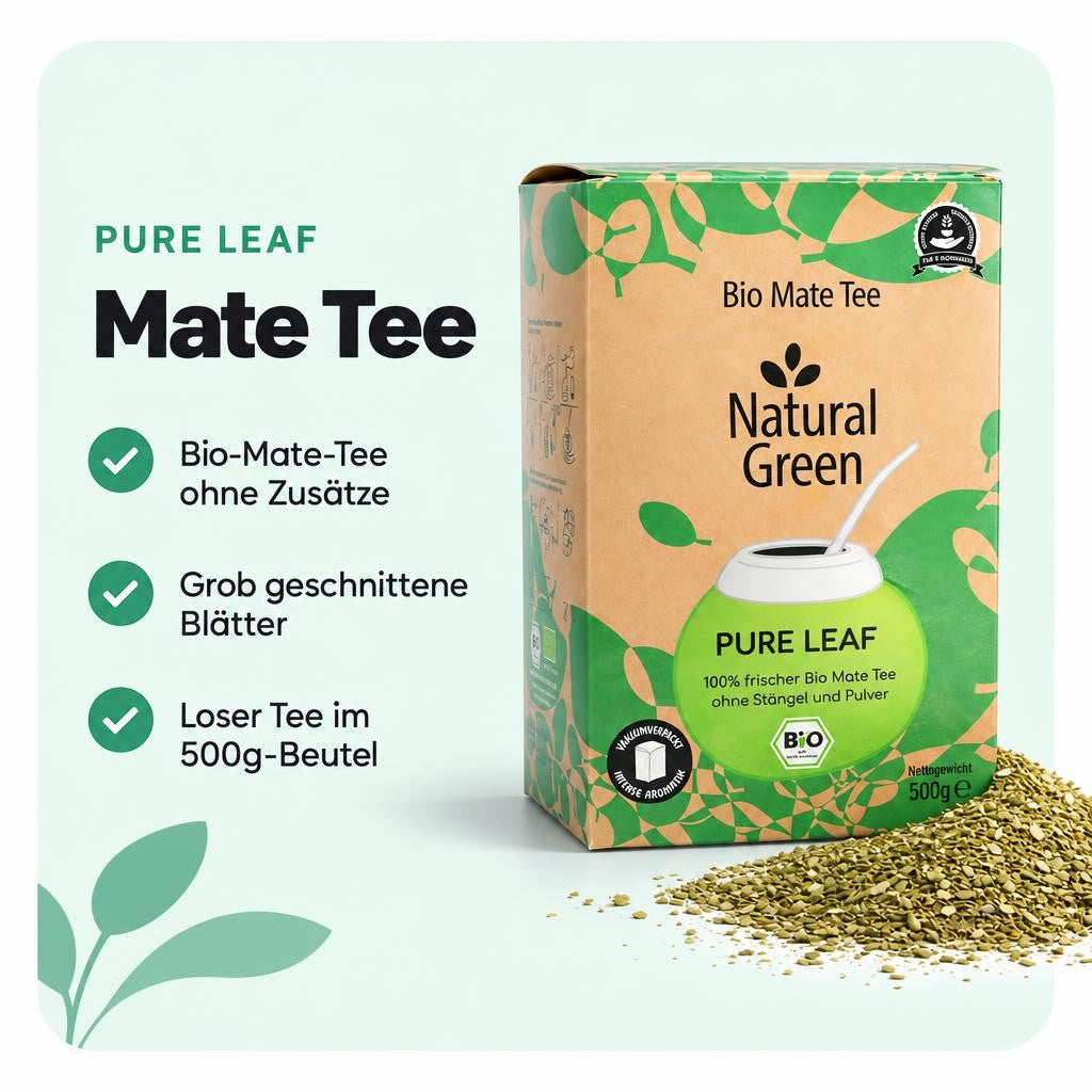 Natural Green Pure Leaf Bio Mate Tee - 500g – Bild 2