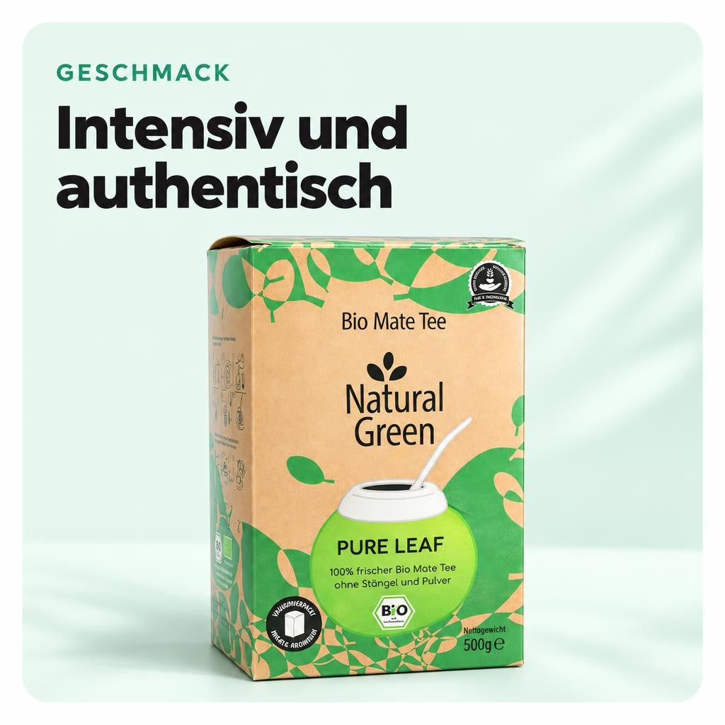 Natural Green Pure Leaf Bio Mate Tee - 500g – Bild 4
