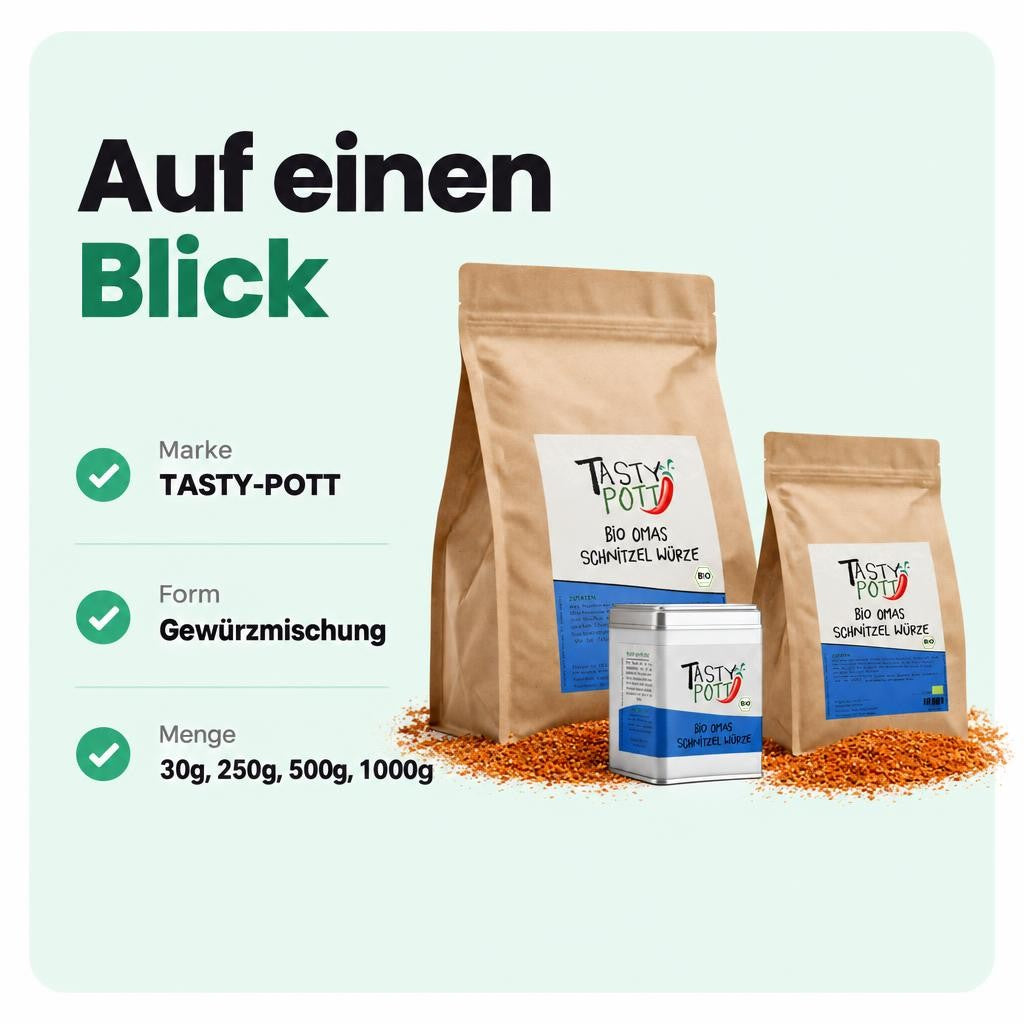 Tasty Pott Bio Omas Schnitzel Gewürzmischung - im Beutel – Bild 3