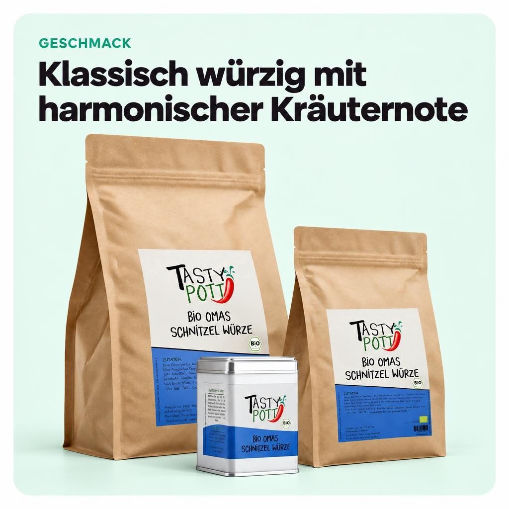 Tasty Pott Bio Omas Schnitzel Gewürzmischung - im Beutel – Bild 4