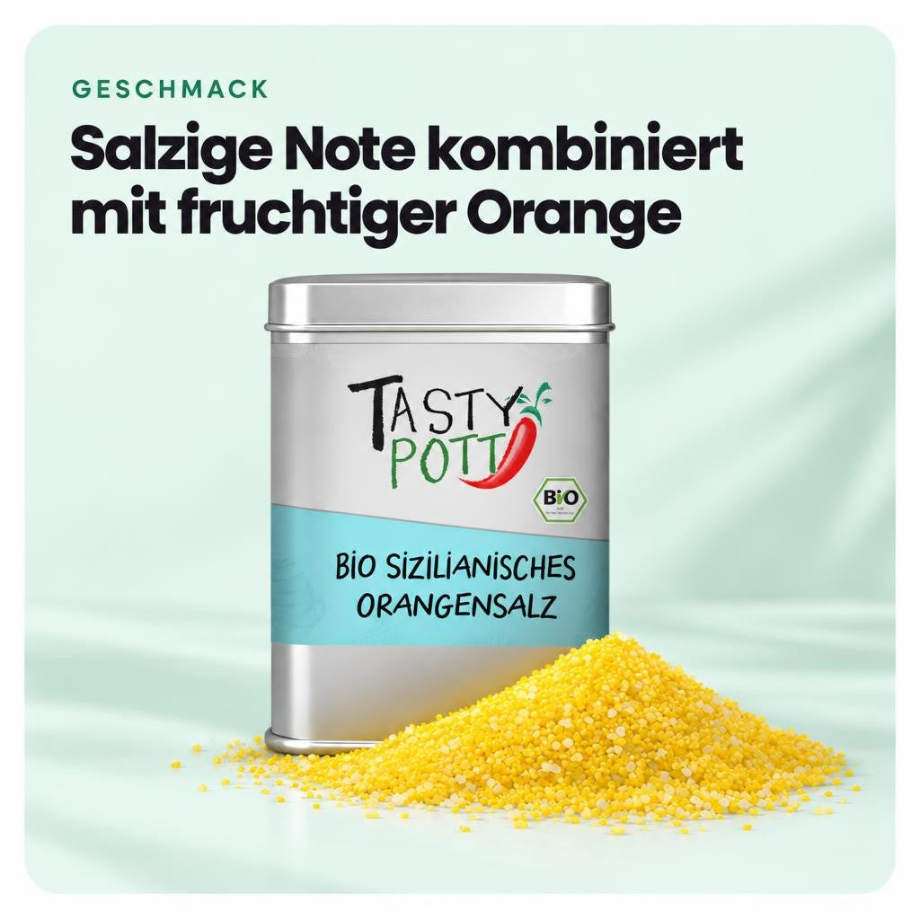 Salzige Note kombiniert mit fruchtiger Orange