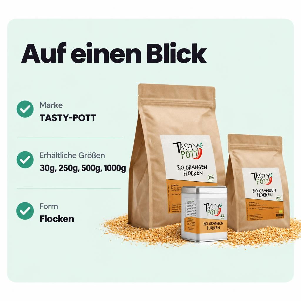 Tasty Pott Bio Orangenschalen Flocken - im Beutel – Bild 3