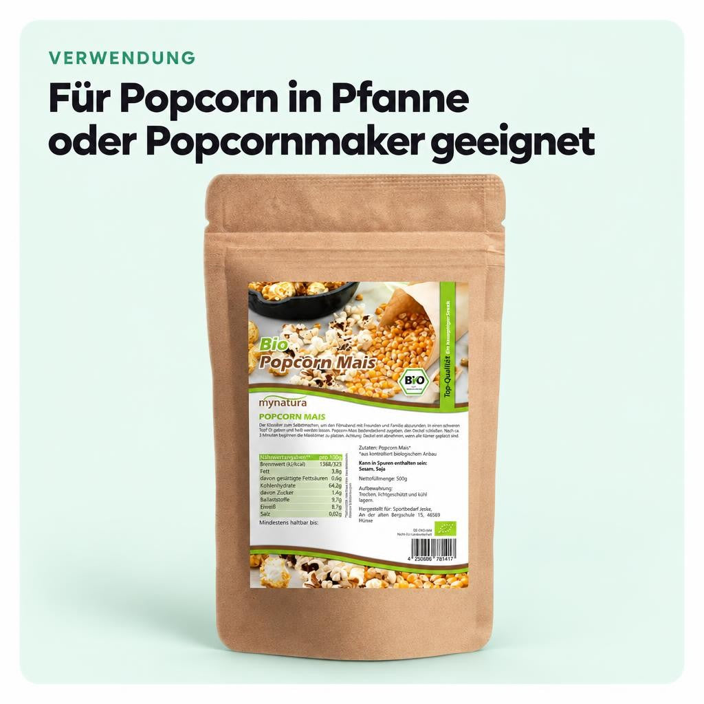 Mynatura Bio Popcornmais - 1000g in verschiedenen Größen – Bild 4