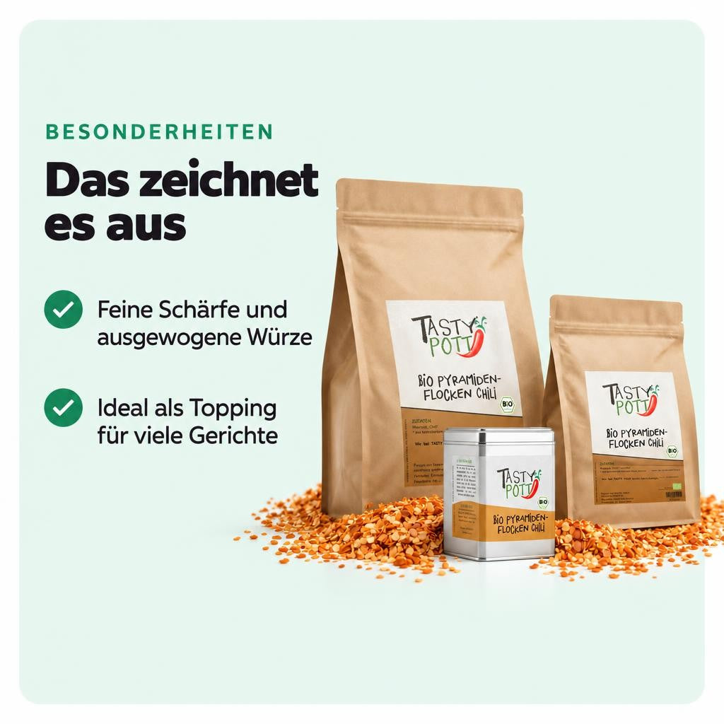 Tasty Pott Bio Pyramidenflocken Chili & Salz - im Beutel – Bild 5