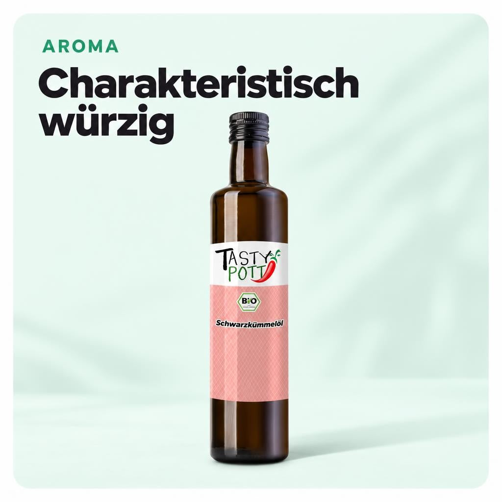Tasty Pott Bio Schwarzkümmelöl kaltgepresst 250ml – Bild 4