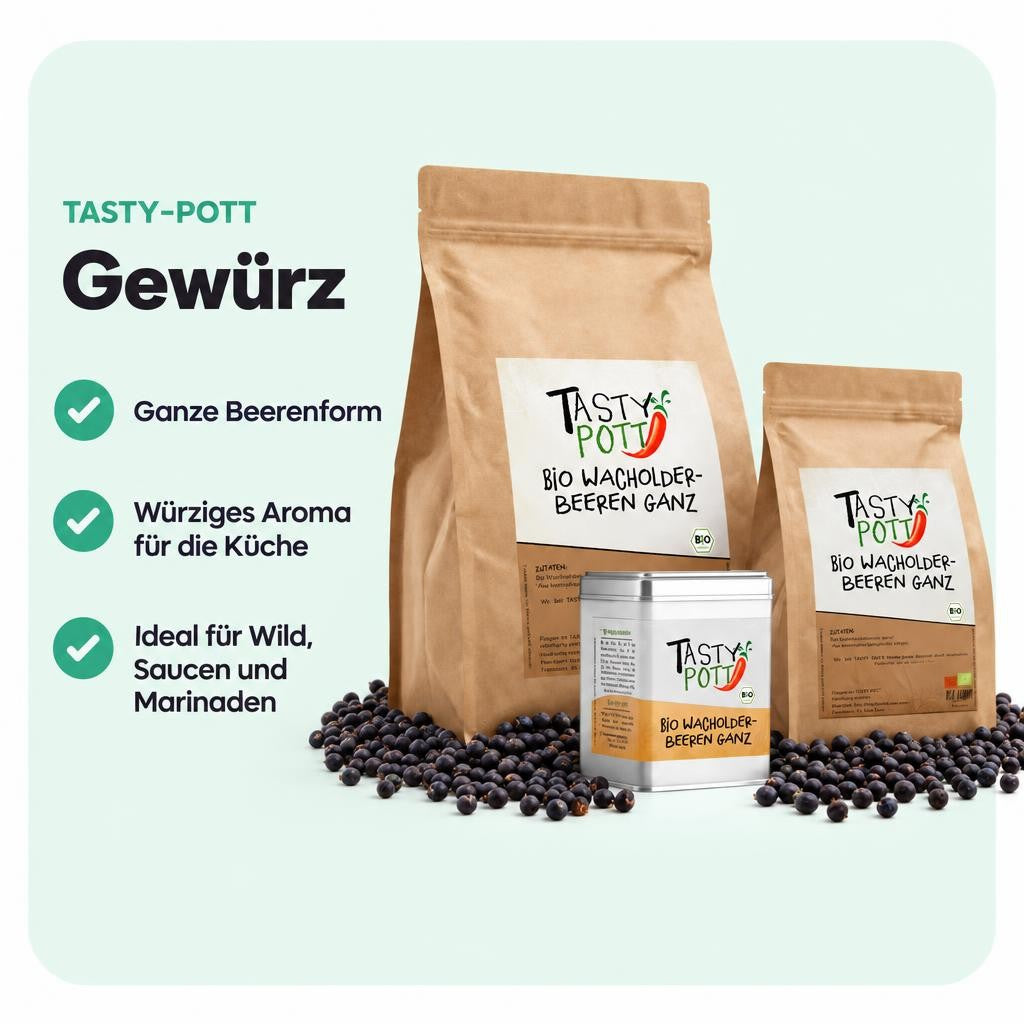 Tasty Pott Bio Wacholderbeeren ganz - im Beutel – Bild 2