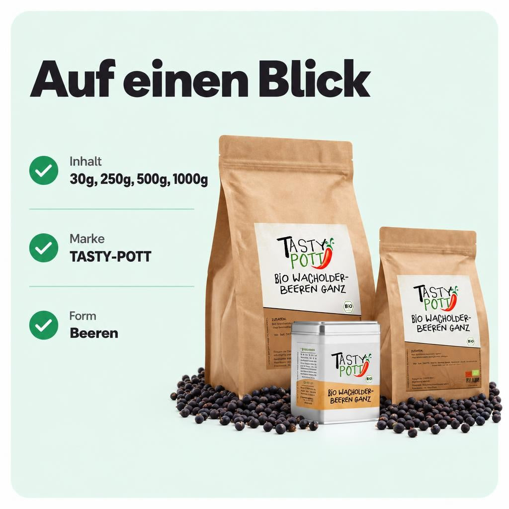 Tasty Pott Bio Wacholderbeeren ganz - im Beutel – Bild 3