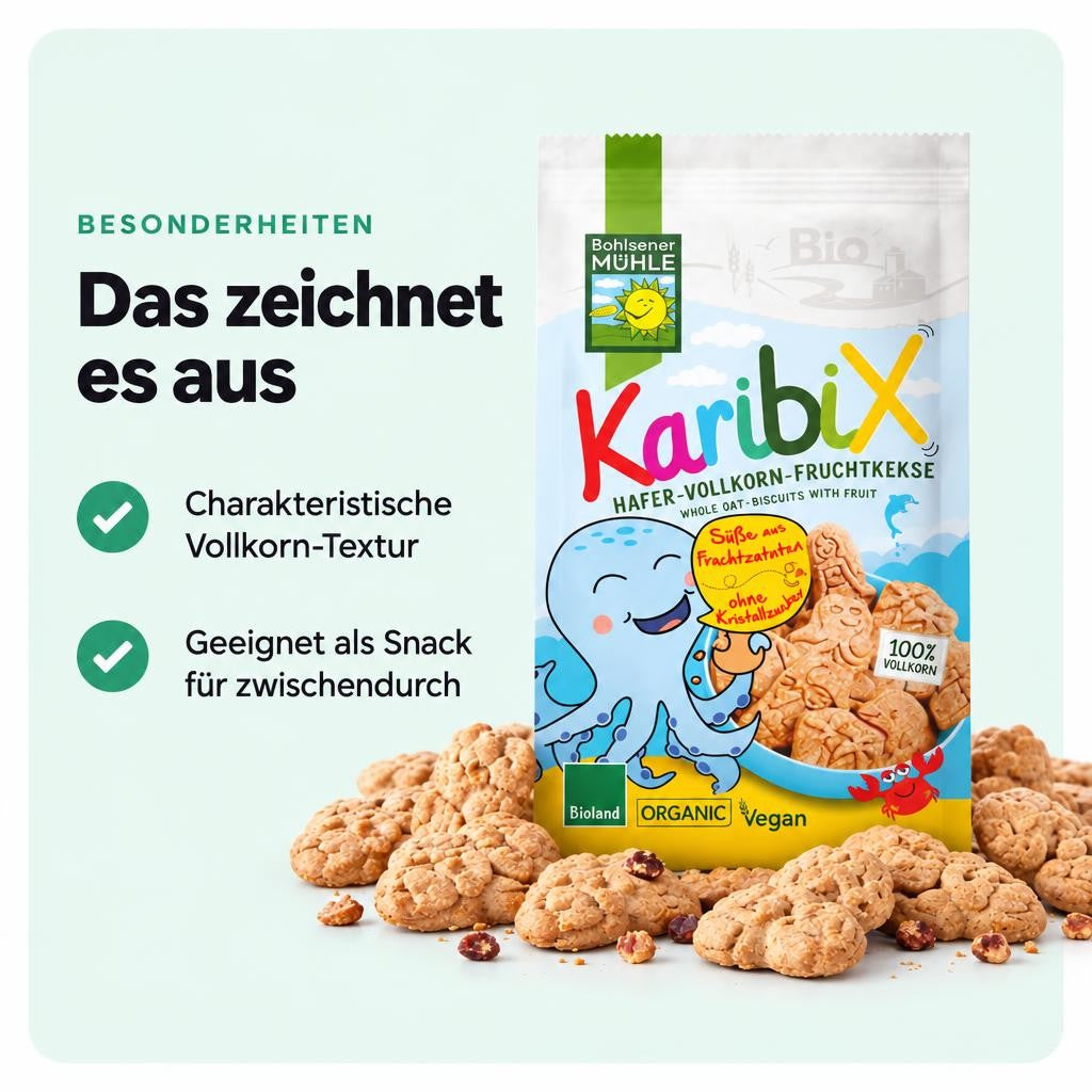 Bohlsener Mühle KaribiX Hafer-Vollkorn Fruchtkekse – Bild 5