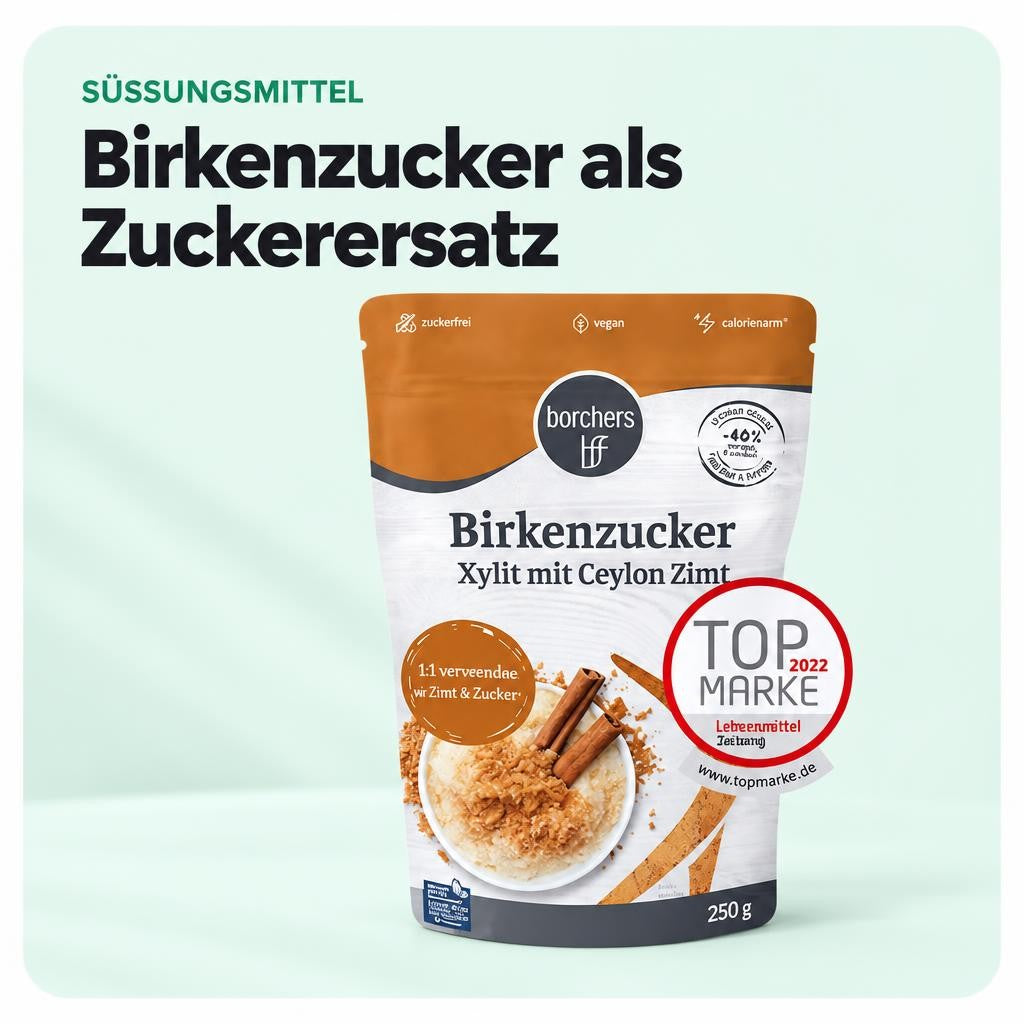 borchers Birkenzucker 100% Xylit mit Ceylon Zimt - 250g – Bild 4