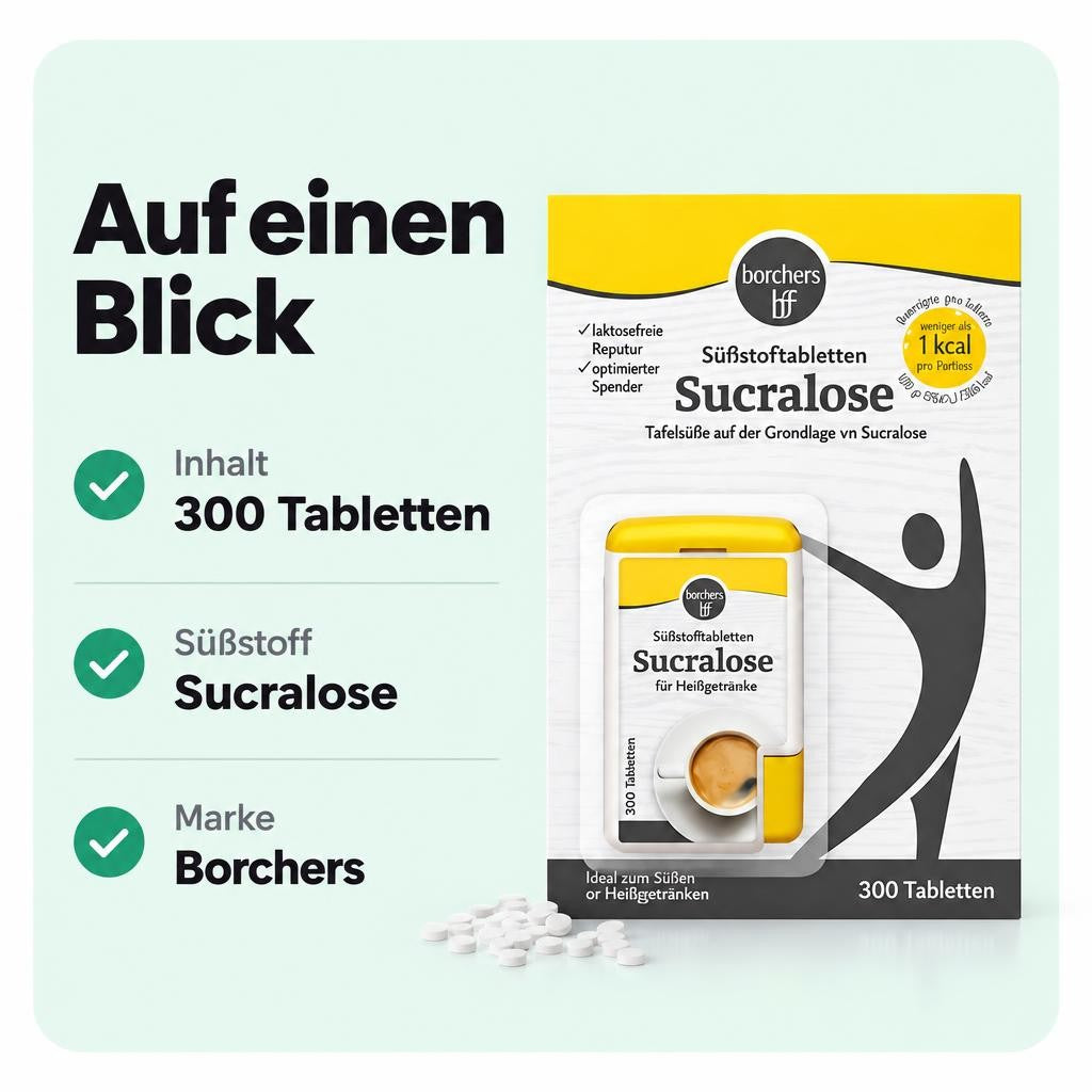borchers Sucralose Süßungstabletten 300 Tabletten – Bild 3