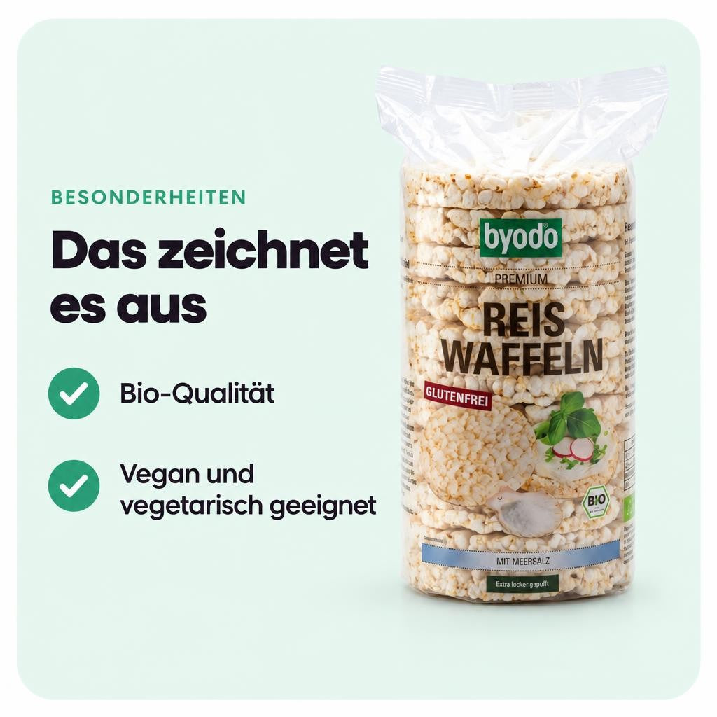Byodo Reiswaffel Meersalz (100g) – Bild 5