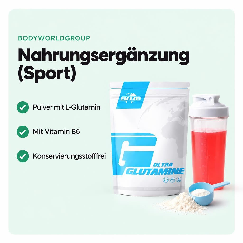 BWG Ultra L-Glutamin + Vitamin B6 – Bild 2