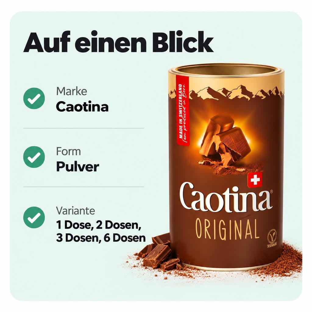 Caotina Original Kakao 200g Dose – Bild 3