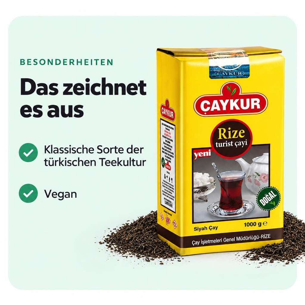 Caykur Rize Turist - Türkischer Tee 1000g – Bild 5
