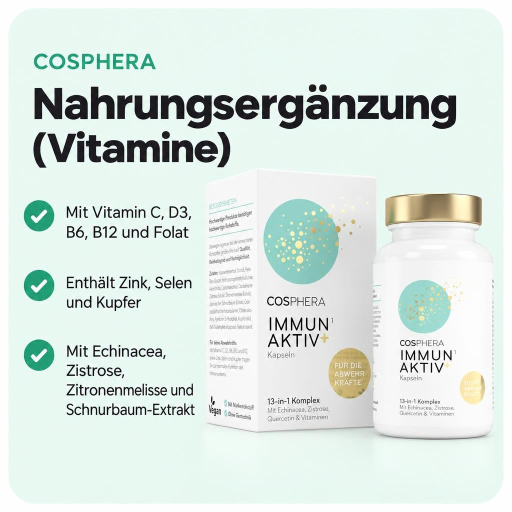 Cosphera Immun Aktiv+ 13-in-1 Komplex – 60 Kapseln, 52 g – Bild 2