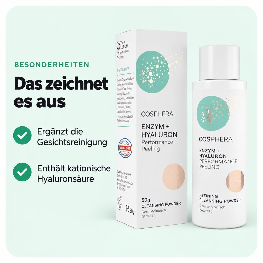 Mit Wasser aufschäumen und abspülen