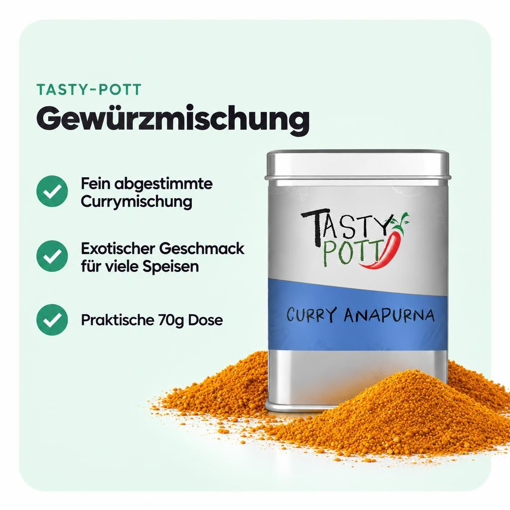 Tasty Pott Curry Anapurna 70g Dose – Bild 2