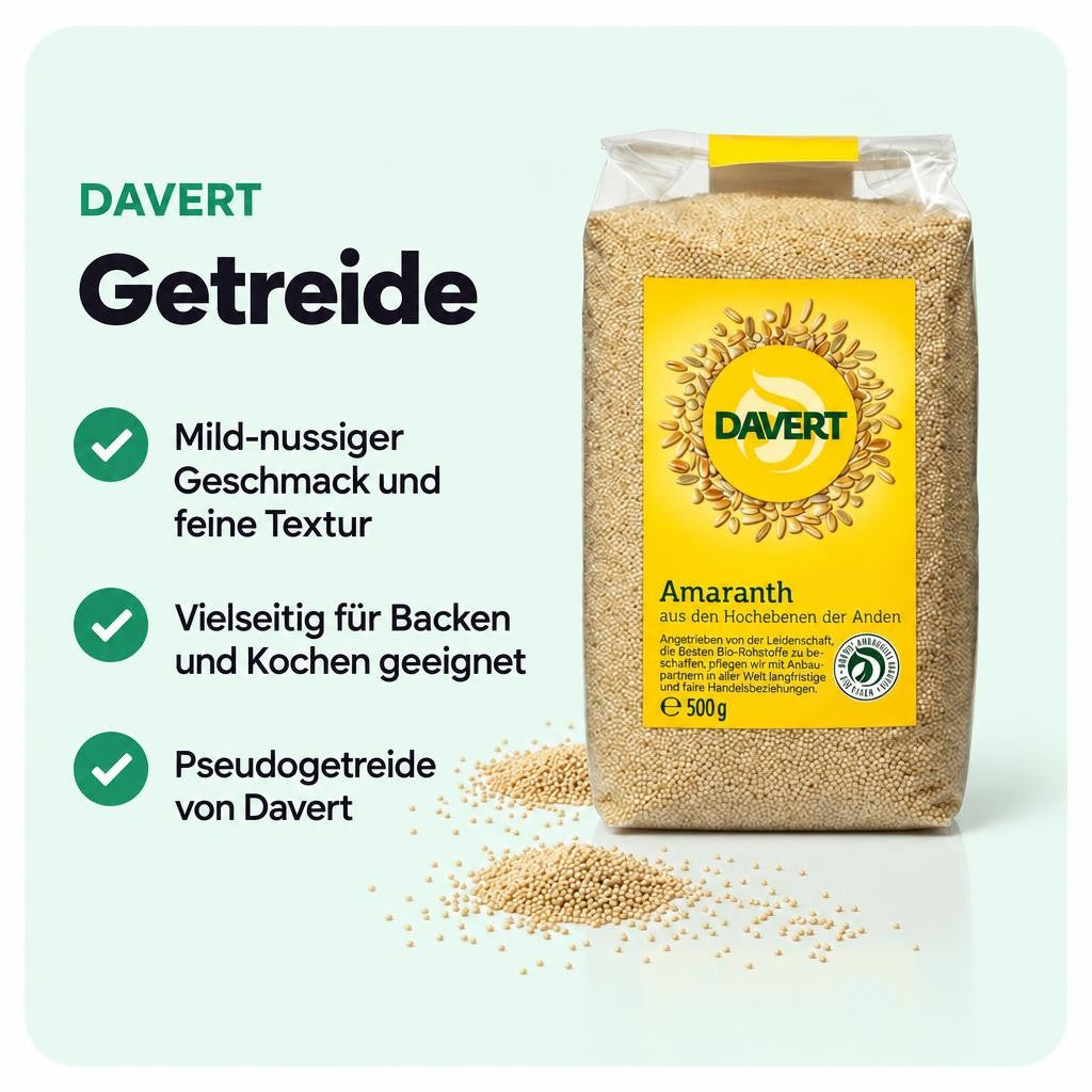 Mild-nussiges Pseudogetreide für kreative Rezepte in deiner Küche.
