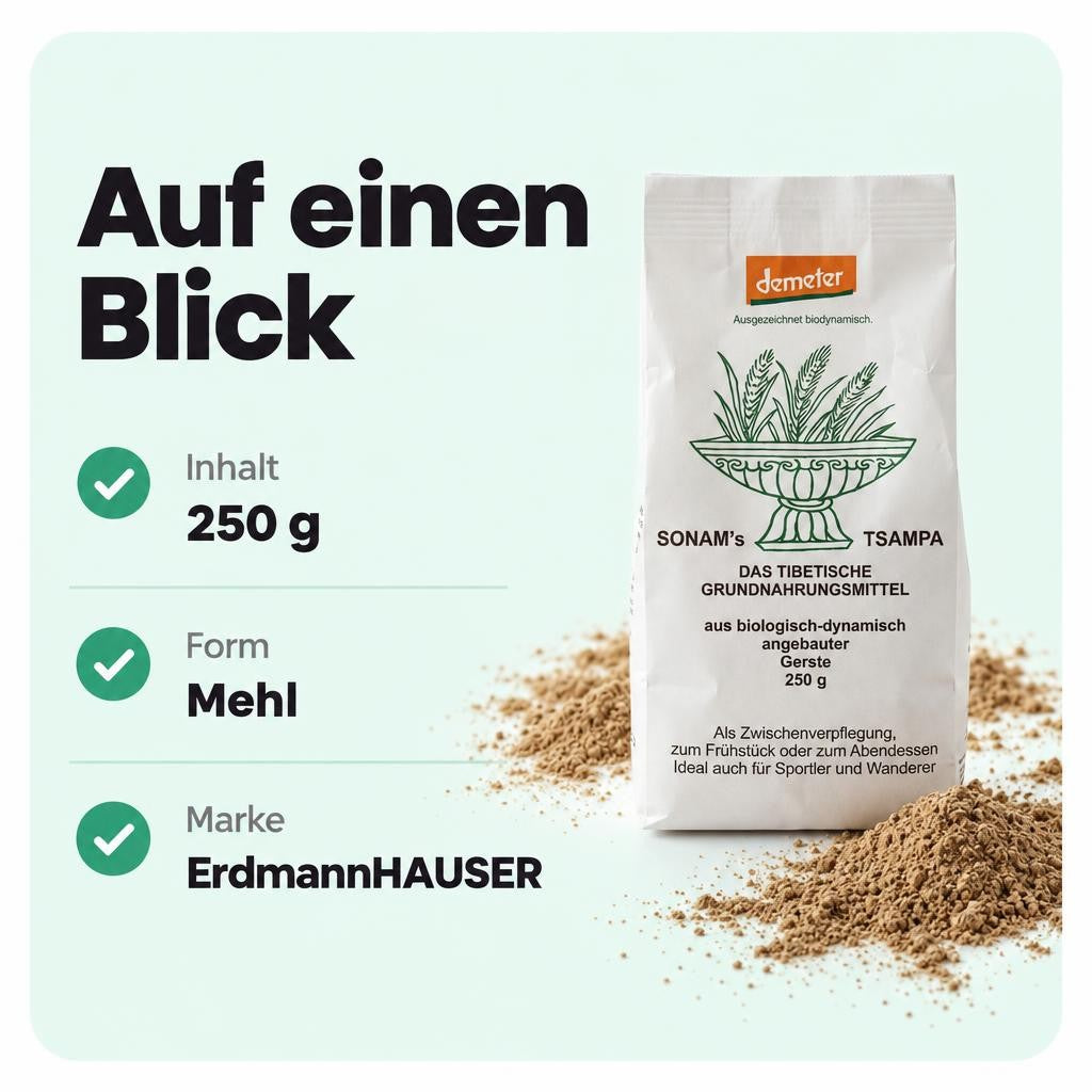 Demeter Sonam's Tsampa Gersteung (1 x 250 g) – Bild 3