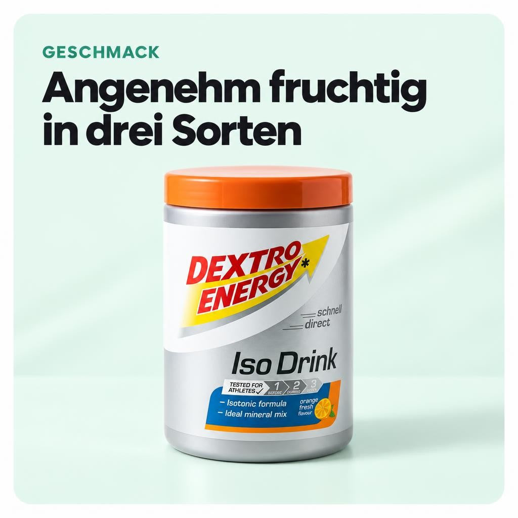 Dextro Energy Iso Drink verschiedene Geschmäcker 440g Dose – Bild 4