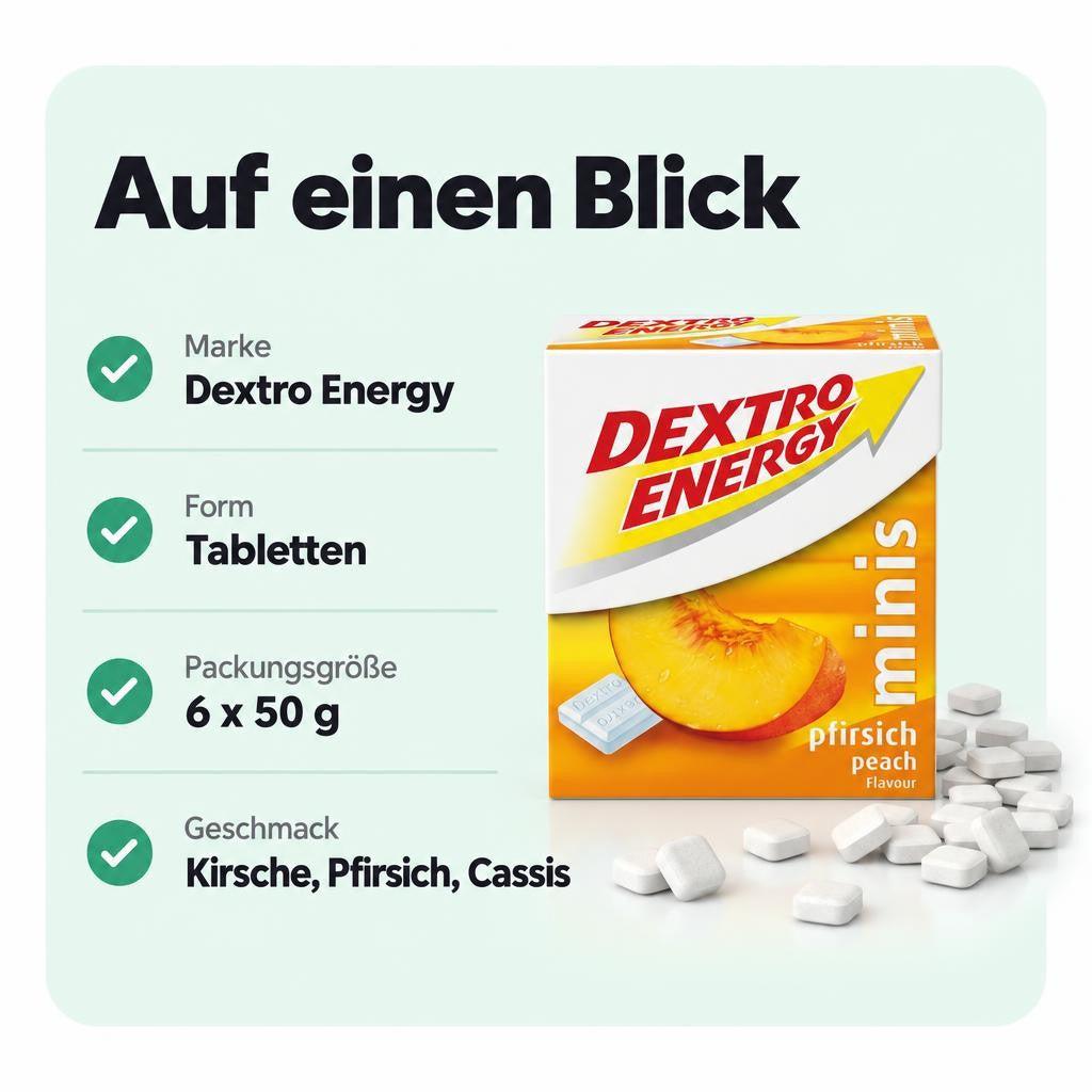 Dextro Energy Traubenzucker Mini - 6x50g verschiedene Geschmäcker – Bild 3