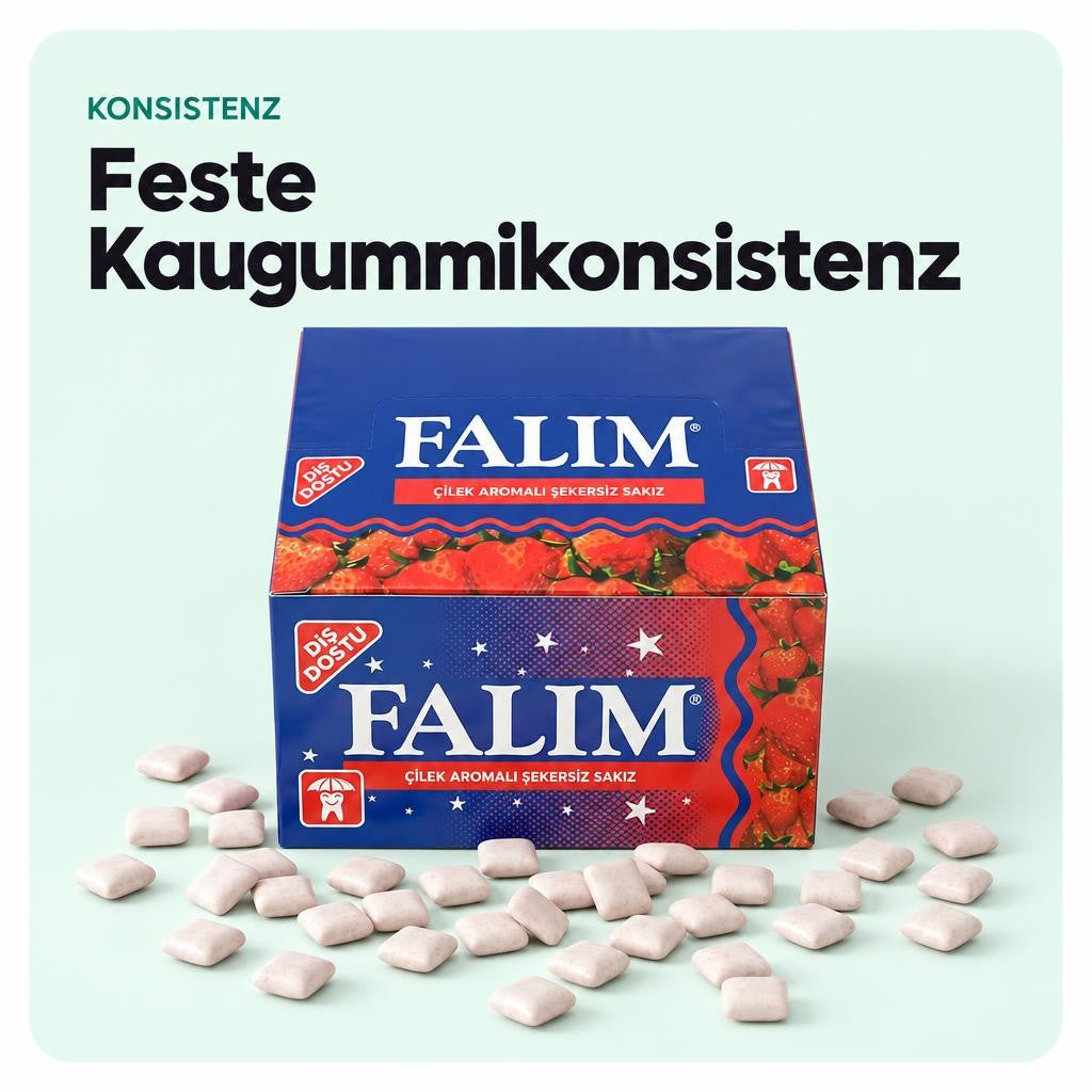 Falim Kaugummi mit Erdbeeraroma (100 Stück) – Bild 4