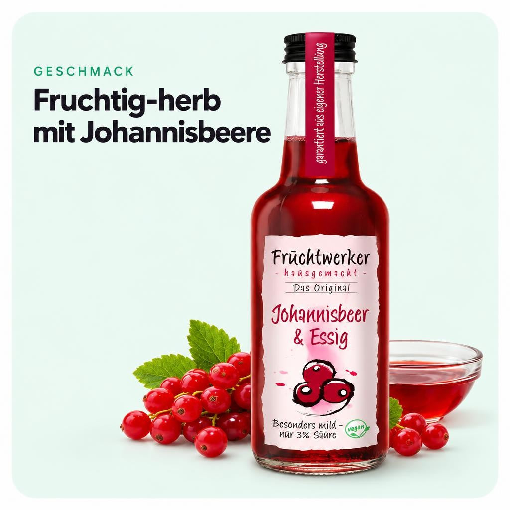 Fruchtwerker Johannisbeer & Essig 250ml – Bild 4