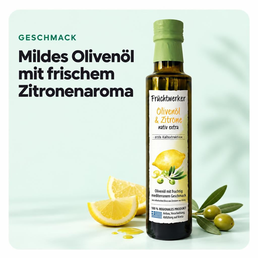 Fruchtwerker Olivenöl + Zitrone 250ml – Bild 4