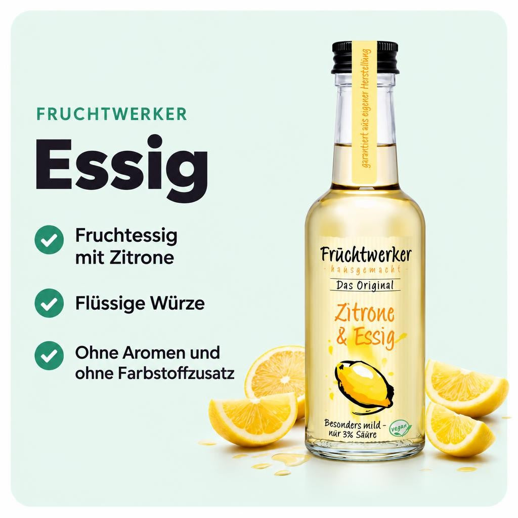 Fruchtwerker Zitrone & Essig 250ml – Bild 2