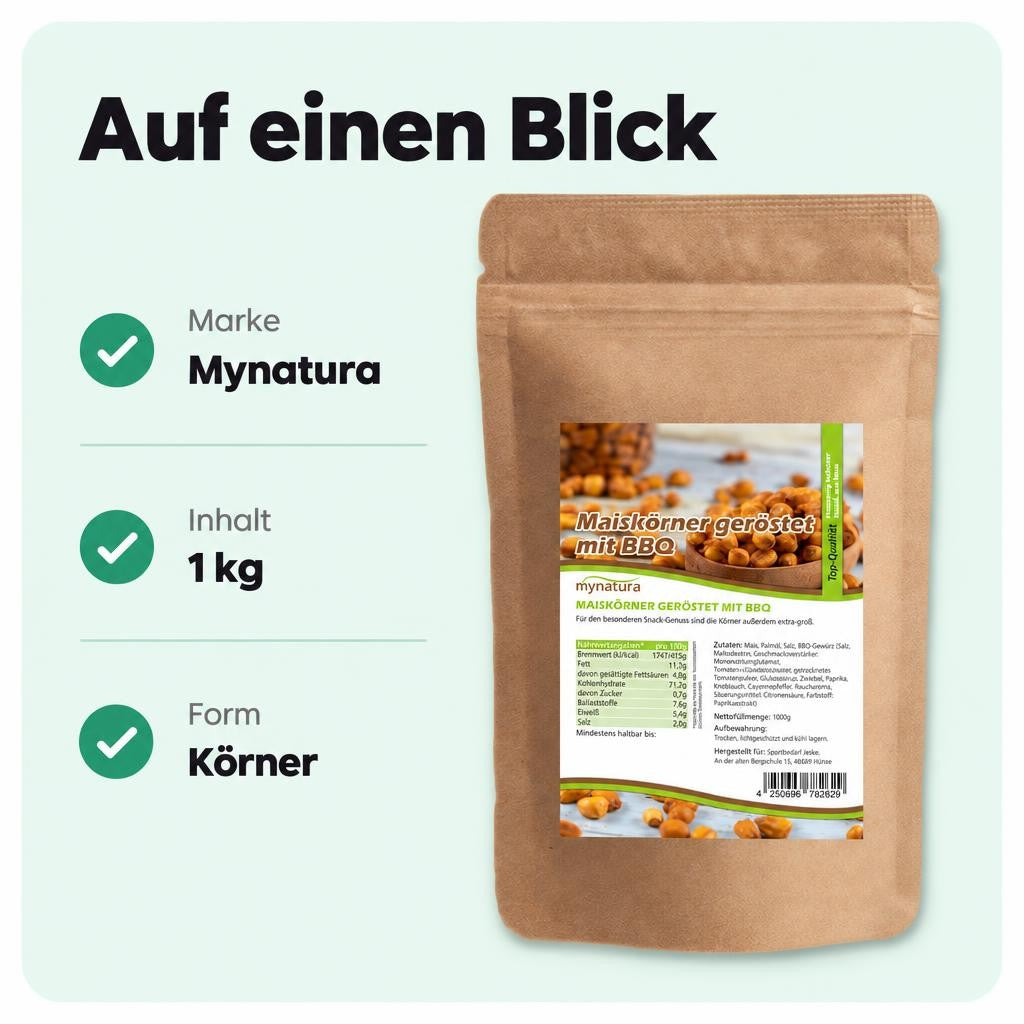 Mynatura BBQ Maiskörner geröstet – 1kg – Bild 3