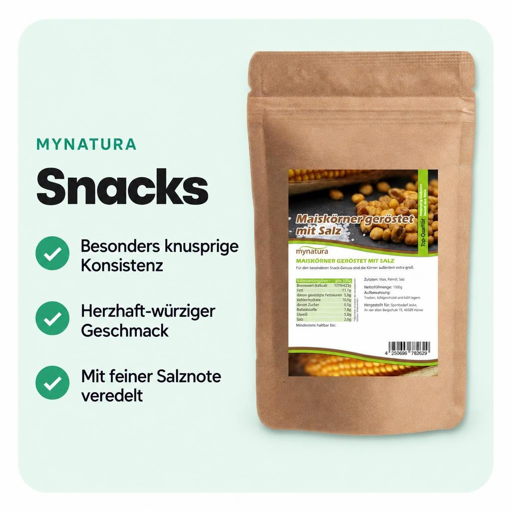Mynatura geröstete Maiskörner mit Salz – 1000g – Bild 2