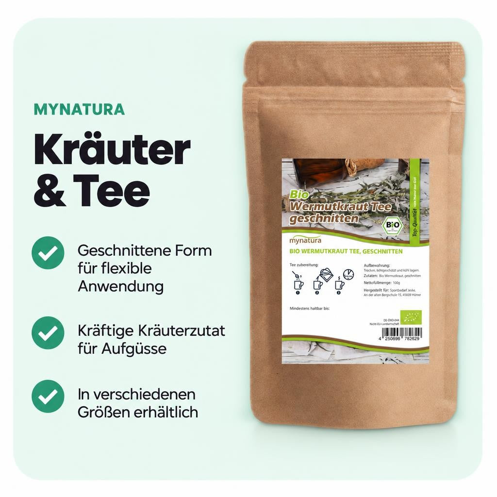 Mynatura Bio Wermutkraut geschnitten – in verschiedenen Größen – Bild 2