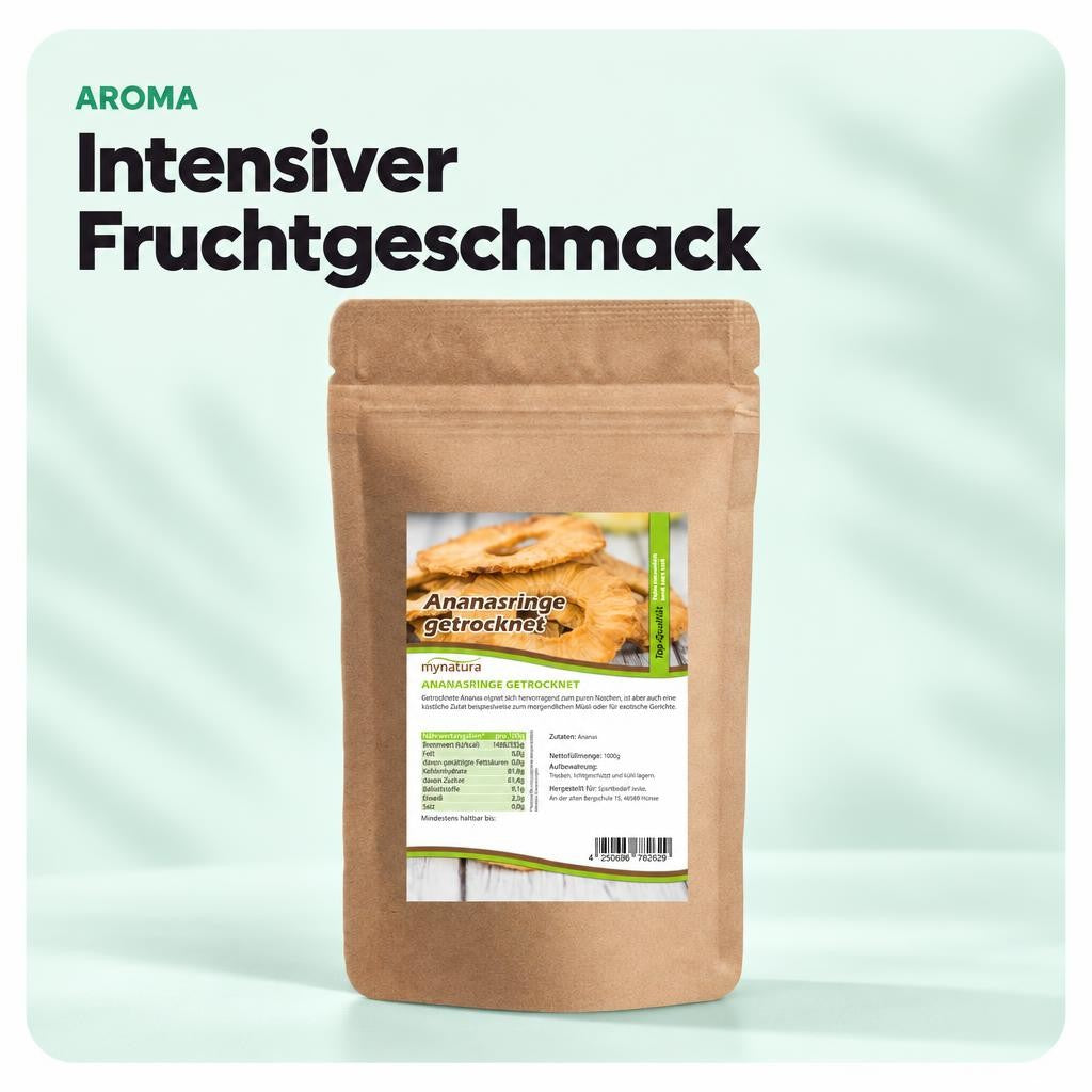 Mynatura Getrocknete Ananasringe – 1000g – Bild 4