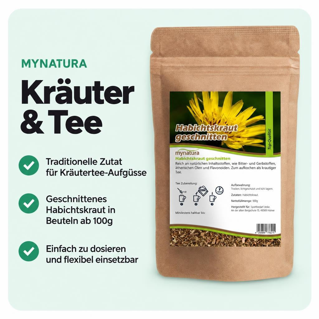 Geschnittenes Habichtskraut von Mynatura – vielseitig für Teeküche und Kräuterzubereitungen.