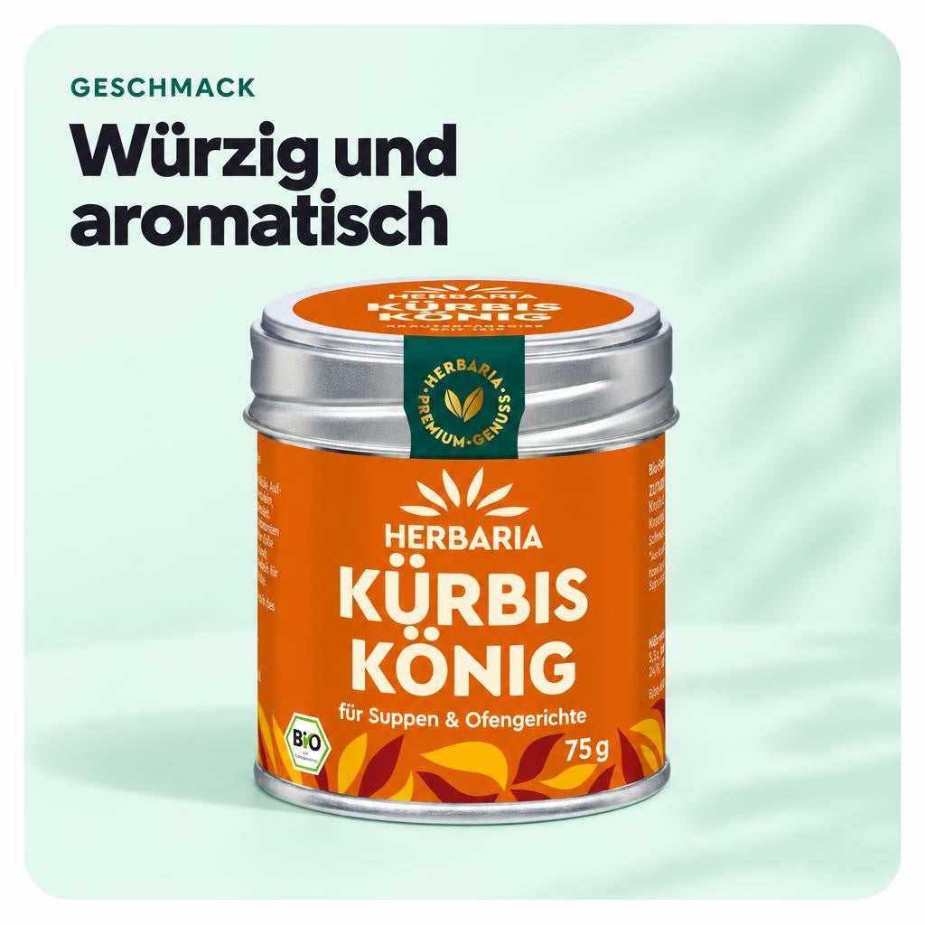 Herbaria Kürbiskönig bio 75g M-Dose – Bild 4