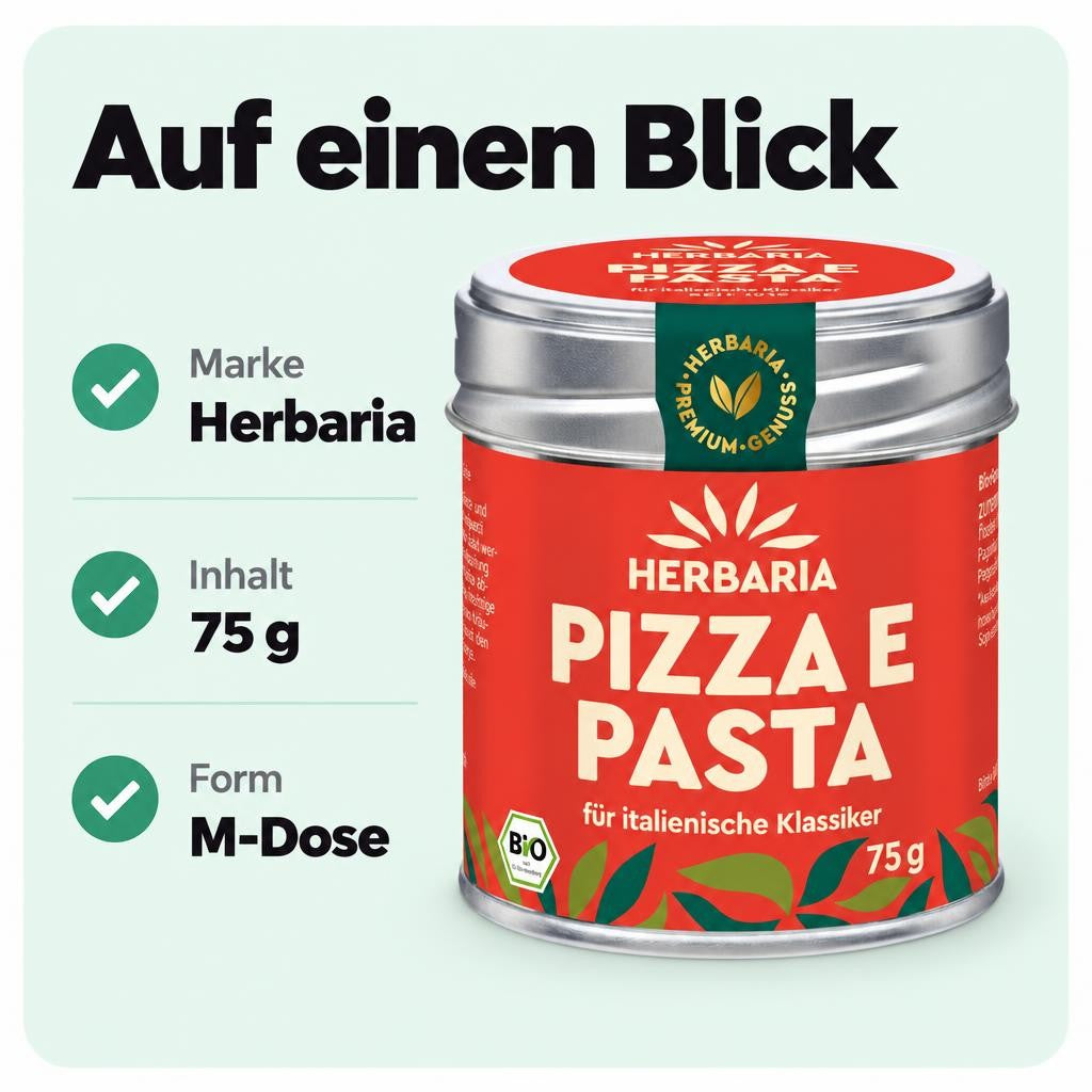 Herbaria Pizza e Pasta bio 75g M-Dose – Bild 3
