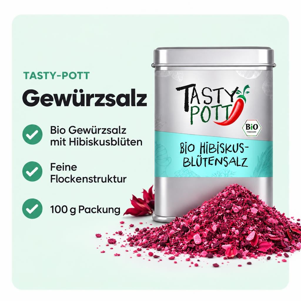 Tasty Pott Bio Hibiskusblütensalz - 100g – Bild 2