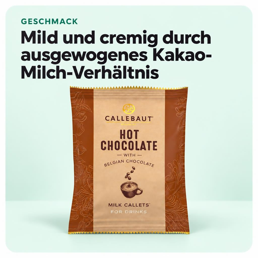 Callebaut  Hot Chocolate Vollmilch Callets, (25x35g) – Bild 4