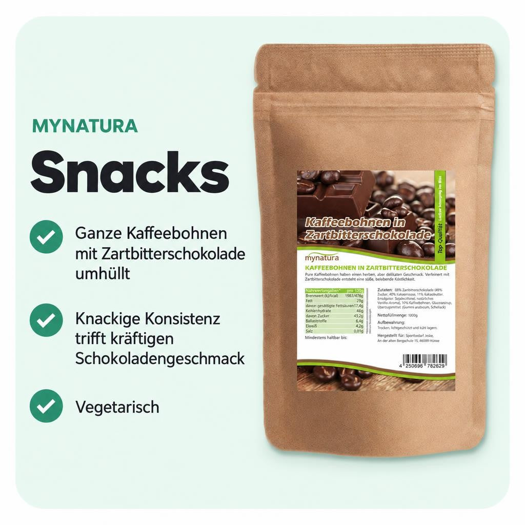 Kaffeebohnen in Zartbitterschokolade – in verschiedenen Größen – Bild 2